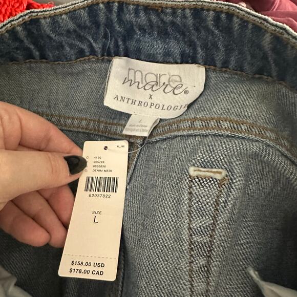 NWT Anthropologie Mare Mare denim midi skirt - Picture 4 of 7